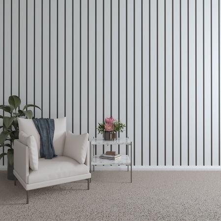 Ekena Millwork 48H x 3/8T Adjustable PVC Slat Wall Panel Kit w/ 4W Slats, Unfinished contains 11 Slats SWP55X48X0375UN